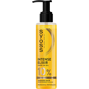 Syoss Intense Elixir bezoplachový olej pro poškozené vlasy 100ml Syoss Intense Elixir bezoplachový olej pro poškozené vlasy 100ml