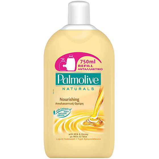 Palmolive Naturals Milk & Honey tekuté mýdlo náhradní náplň 750 ml