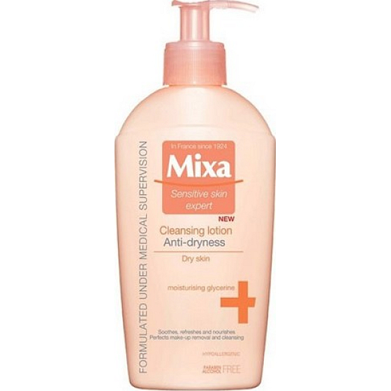 Mixa Cleansing Lotion Anti-Dryness čisticí pleťová voda proti vysušování 200 ml