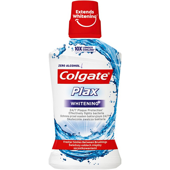 Colgate Plax Whitening ústní voda s bělicím účinkem 500 ml