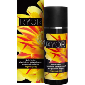 RYOR nocny krem z jedwabiem, beta-glukanem i olejem arganowym 50 ml