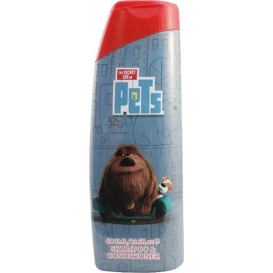 Tajný život mazlíčků 2v1 šampon na vlasy a kondicionér pro děti 400 ml