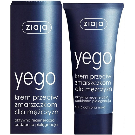 Ziaja Yego Men krem przeciwzmarszczkowy dla mężczyzn 50 ml