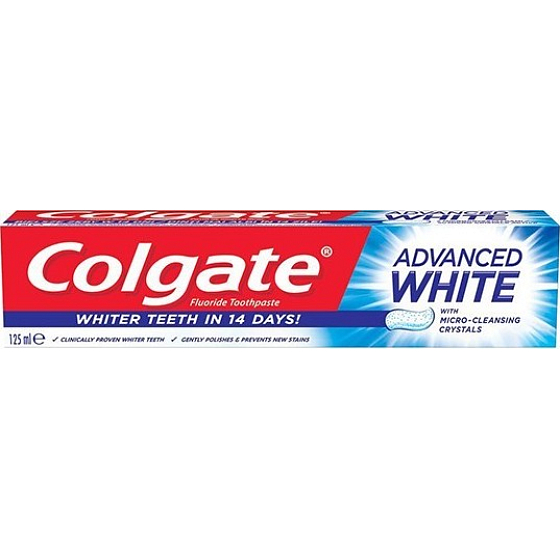 Colgate Advanced Whitening zubní pasta s bělicím účinkem 125 ml