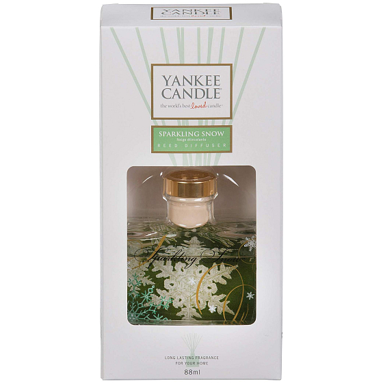 Yankee Candle Sparkling Snow - Jiskrný sníh vonná stébla Signature 88 ml