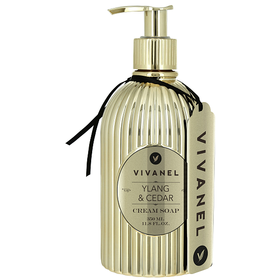 Vivian Gray Vivanel Prestige Ylang & Cedr luxusní tekuté mýdlo s dávkovačem 350 ml