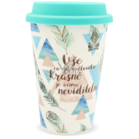 Nekupto Buď jedinečná To Go cestovní hrnek Pírka 350 ml Nekupto Buď jedinečná To Go cestovní hrnek Pírka 350 ml