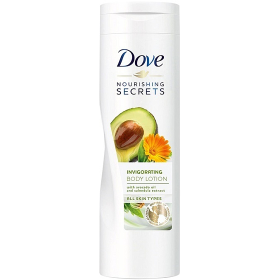 Dove Nourishing Secrets Pobudzający Rytuał Olej awokado + ekstrakt z nagietka mleko do ciała 400 ml