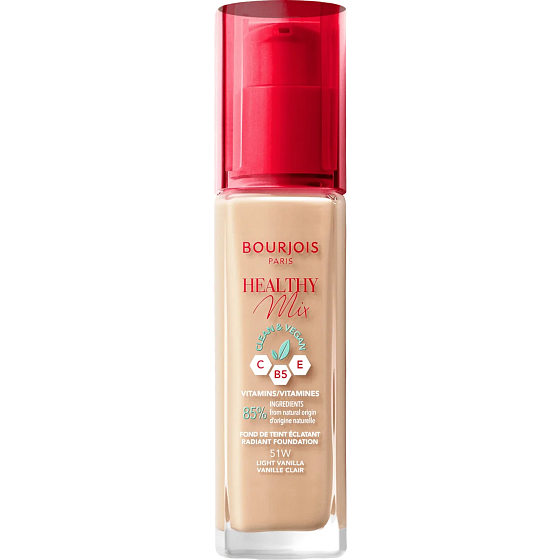 Bourjois Healthy Mix Clean & Vegan podkład 51W Light Vanilla 30 ml