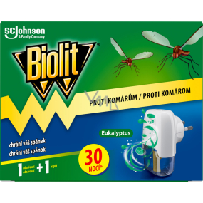 Biolit elektrický odpařovač Eukalyptus, 21ml Biolit elektrický odpařovač Eukalyptus, 21ml