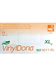 Vulkan DonaVinyl Rękawice jednorazowe winylowe bezpudrowe, rozmiar XL, 100 sztuk