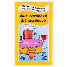 Aroco Aroma Potravinářská barva žluť citronová 5 g Aroco Aroma Potravinářská barva žluť citronová 5 g