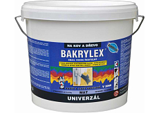 Bakrylex Univerzál mat V2066 farba do drewna i metalu 0100 biała, 5 kg