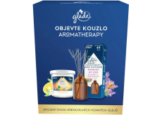 GLADE Aromatherapy zestaw prezentowy (świeca 170 g + patyczki zapachowe 80 ml)