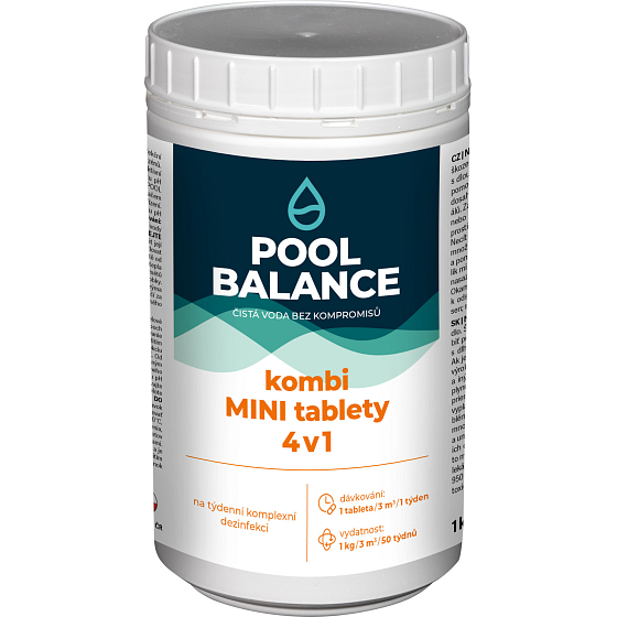 POOL Chemia basenowa Kombi tabletki 4w1 mini 1 kg
