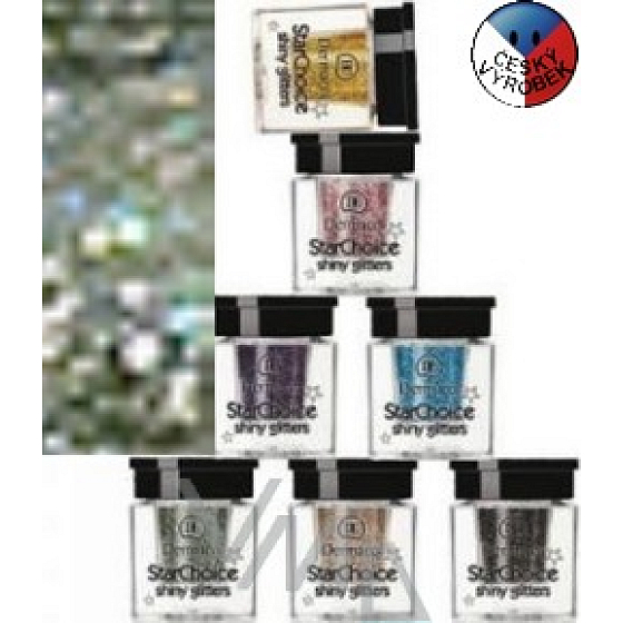 Dermacol Star Choice Shiny Glitters Třpytky na oči 06 zelená 2 g