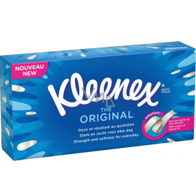Kleenex Original třívrstvé hygienické kapesníky v krabičce 70 kusů Kleenex Original třívrstvé hygienické kapesníky v krabičce 70 kusů