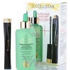 Collistar Superconcentrated Night Treatment noční anticelulitidový přípravek 200 ml + Design řasenka černá 11 ml, kosmetická sada Collistar Superconcentrated Night Treatment noční anticelulitidový přípravek 200 ml + Design řasenka černá 11 ml, kosmetická sada