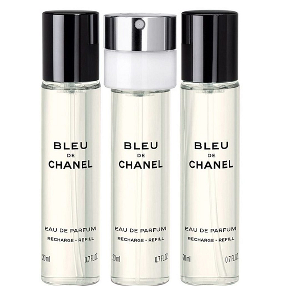 Chanel Bleu de Chanel woda perfumowana dla mężczyzn 3 x 20 ml uzupełnienie