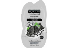Freeman Feeling Beautiful Aktywny węgiel i cukier czarny błotna maseczka do normalnej i mieszanej cery 15 ml