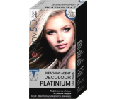 Professional Hair Care Destiny 5D Decolour Platinium biały platynowy melír na włosy 40 g + 80 ml