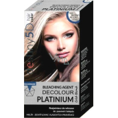 Professional Hair Care Destiny 5D Decolour Platinium biały platynowy melír na włosy 40 g + 80 ml