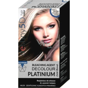 Professional Hair Care Destiny 5D Decolour Platinium biały platynowy melír na włosy 40 g + 80 ml