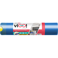 viGO worki na śmieci, zaciągane, 13 µ, 60 × 70 cm, 60 l, 10 sztuk