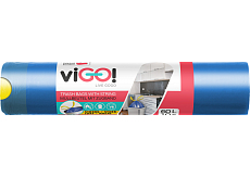 viGO worki na śmieci, zaciągane, 13 µ, 60 × 70 cm, 60 l, 10 sztuk