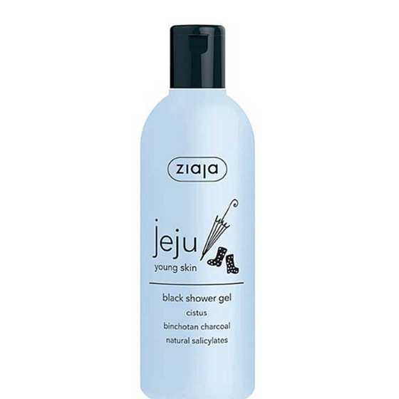 Ziaja Jeju czarne mydło pod prysznic z działaniem przeciwzapalnym i antybakteryjnym 300 ml