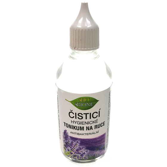 Bione Cosmetics Levandule antibakteriální čisticí hygienický přípravek na ruce 115 ml