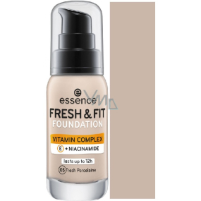 Essence Fresh & Fit tekutý make-up s vitamínovým komplexem 05 Fresh Porcelaine 30 ml