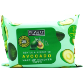 Beauty Formulas Avocado chusteczki do demakijażu z olejem awokadowym 25 sztuk