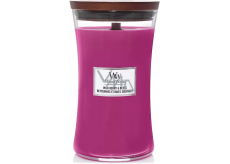 WoodWick Wild Berry & Beets - Leśne owoce i buraki zapachowa świeca z drewnianym knotem i wieczkiem szklanym dużym 609,5 g