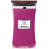 WoodWick Wild Berry & Beets - Leśne owoce i buraki zapachowa świeca z drewnianym knotem i wieczkiem szklanym dużym 609,5 g