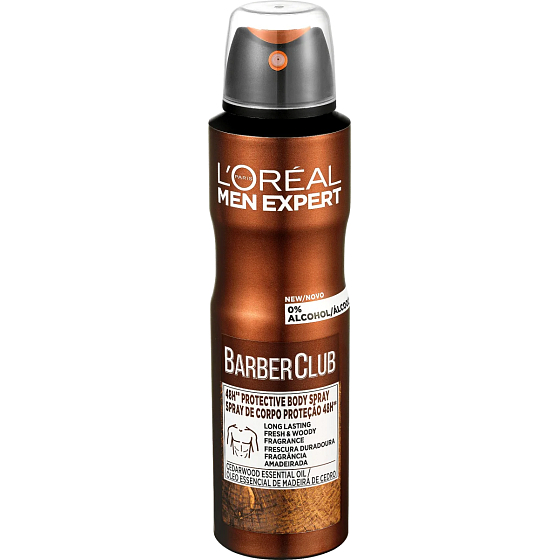 Loreal Paris Men Expert Barber Club dezodorant spray dla mężczyzn 150 ml