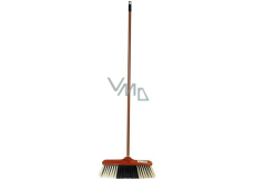 Clanax Mr. Broom miotła z tyčí imitacja drewna gruby gwint 130 cm