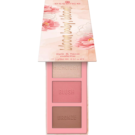 Essence Bloom Baby, Bloom! paletka na oči a obličej 01 Make it bloom 11,5 g