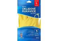 BALhome rękawice do sprzątania z lateksu, żółte, rozmiar L