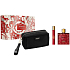Versace Eros Flame woda perfumowana 100 ml + spray podróżny 10 ml + kosmetyczka, zestaw prezentowy dla mężczyzn