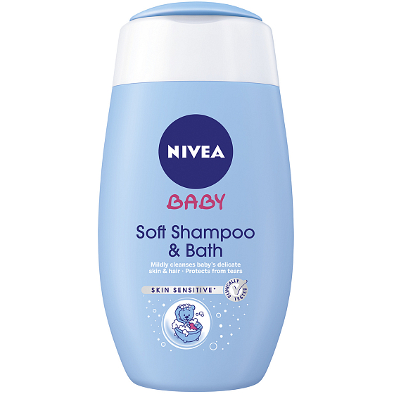 Nivea Baby 2w1 szampon i piana do kąpieli dla dzieci 200 ml