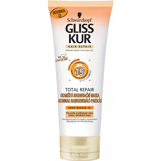 Gliss Kur Total Repair okamžitá maska regenerační vlasová 200 ml