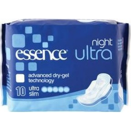 Essence Ultra Night intimní vložky s křidélky 10 kusů