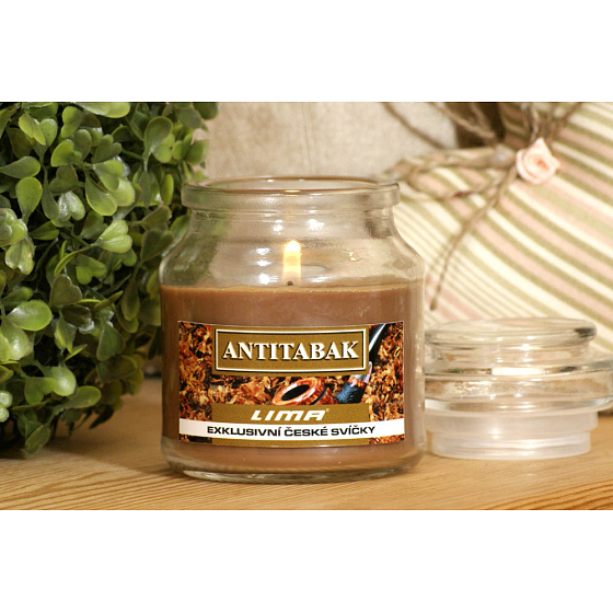 Lima Aroma Dreams Antitabac aromatyczna świeczka szklana z wieczkiem 120 g