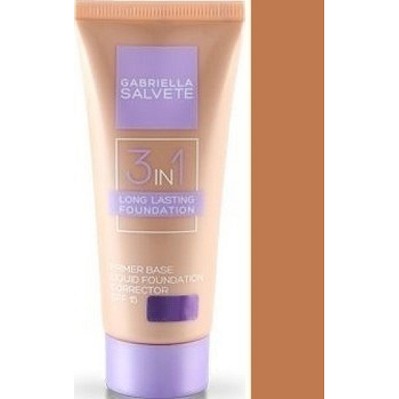 Gabriella Salvete Long Lasting Foundation 3v1 SPF15 make-up 06 Ebony 30 ml