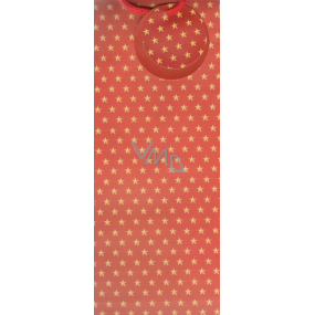 Alvarak Dárková papírová taška na láhev 36 x 13 x 9 cm červená hvězdičky 1 kus 211113 Alvarak Dárková papírová taška na láhev 36 x 13 x 9 cm červená hvězdičky 1 kus 211113