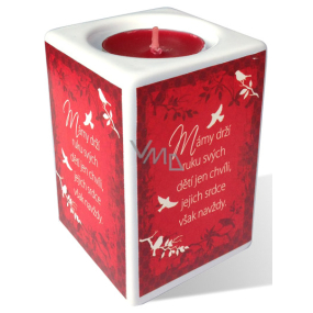 Nekupto Keramický svícen Mámy drží ruku svých dětí jen chvíli, jejich srdce však navždy 9 x 6 cm Nekupto Keramický svícen Mámy drží ruku svých dětí jen chvíli, jejich srdce však navždy 9 x 6 cm