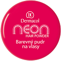 Dermacol Neon Hair Powder barevný pudr na vlasy 09 Pink With Glitters 2,2 g