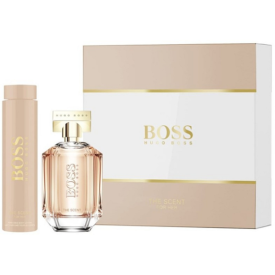Hugo Boss The Scent parfémovaná voda pro ženy 100 ml + tělové mléko 200 ml, dárková sada