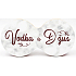 Nekupto Dvojtácek korkový podtácek Vodka a džus 19 x 9,5 x 0,3 cm